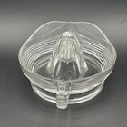 Vintage Clear Glass Citrus Juicer Reamer With Handle 8  Spout For Pouring Mcm