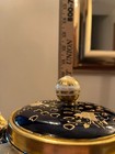 Antique C 1880 Victorian Coalport Cobalt Blue W gold Gilt Potpourri Large Pot
