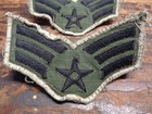 Vietnam Vintage Usaf Senior Airman Subdued Uniform Chevron Patches Theater Made