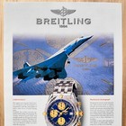 1996 Breitling Timepiece Chronomat Watch Vintage Print Ad Fighter Jet Advert