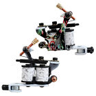 Dragonhawk Tattoo Kit 4 Machine Coils Gun Power Supply Inks Needles Grip Tip Set