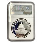 2000 China Panda 1oz  999 Silver 10 Yuan Ngc Ms69 Mirrored Ring