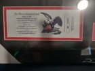 President Barack Obama Signed Frame Display 2009 Illinois Inaugural Ball Ticket