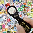 10x Magnifier Jewelry Loupe Led Uv 21mm Triplet Lens Magnification Power 