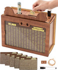 Money Saving Box  10000 Wooden Piggy Bank For Adults Kids  Coin Cash Box Gift   