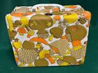 Vintage Vinyl 1970s Mushroom Lunch Box Thermos Brown Orange Aladdin Excellent