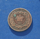 Nova Scotia Canadian Province Queen Victoria 1861 One Cent  Bronze