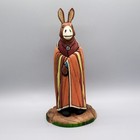 Navajo Folk Art-donkey In Navajo Blanket By Ray   Orleen Lansing-native American