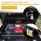 7731 Truck Lid Latch Striker Kit For Weather Guard Aluminum Box Silver