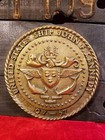 1970s Us Navy Uss John F Kennedy Cv-67 Aircraft Carrier Plaque Brass Seal Pt109