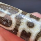 Ancient Tibetan Dzi Beads Old Agate Lotus Master Hat Totem Amulet Pendant  2097