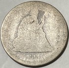 1861 Seated Liberty Quarter - Worn - Nice Filler Coin
