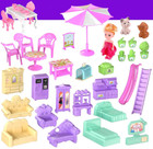  new  Barbie Dreamhouse  4-story 11 Rooms Doll House With 4 Dolls Toy Figures