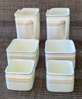 Vtg  Cunard Steam-ship Co  Foley Bone China Set Of 6 Creamer Sugar Teabag Dishes