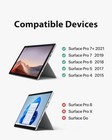 Inateck Surface Keyboard 7color Backlight compatible With Surface Pro 7 7  6 5 4