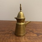 Antique Vintage Middle Eastern Arabic Dallah Coffee Pot Brass Traditional Decor 