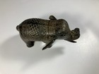 Vintage Brass Lucky Elephant Statue Heavily Engraved Detailing 2 3 4    H X 5    L