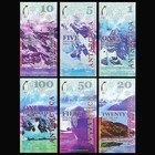 Antarctica Set 6 Pcs  1 5 10 20 50 100  2020 Fantasy Note  Polymer  Penguin unc