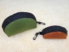 Tom Bihn  usa  Retired Ballistic Nylon Olive   Burnt Orange Q-kit Pouch Lot Of 2