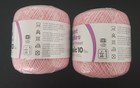 Aunt Lydias Cotton Crochet Thread Classic 10 Orchid Pink 0401 - Set Of 2 - New