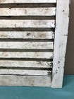 Pair Vtg Small Dirty White Antique House Wood Window Shutters 15x17 Old 1367-26b
