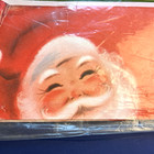 Vtg 60s Gift Wrap Santa Christmas Norcross Wrapping Paper Tags Mcm New In Pkg 