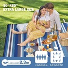 Picnic Blankets Outdoor Extra Large - 80 x80  Waterproof Beach Blanket