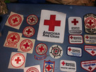 Over 50 Vintage Red Cross Patches