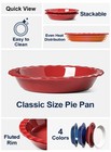 Le Tauci Ceramic Pie Pans For Baking  9 Inch  36 Oz  Set Of 2  Red 36
