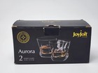 Joyjolt Aurora Twisted Old Fashioned Whiskey Glasses  Set Of 2 - 8 10 Oz 