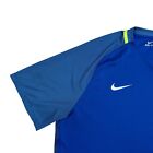 Nike Men s 2xl Brazil 2016 Cbf Authentic Blue Short Sleeve Away Jersey Brasil