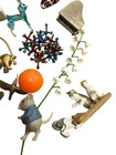 Lot Over 30 Vintage   Antique Trinkets Mini Shelf Items Miniature Brass Wood
