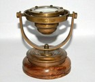 Vintage Brass Nautical Gimbal Compass Ship s Binnacle Gimballed Compass