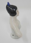 Antique Vintage German Porcelain Half-doll For Pin Cushion Or Brush Germany