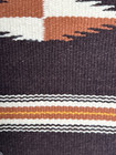 Chimayo Nm Handwoven Wool Rugs Brown Yellow Stripe Ortega s Weaving Vtg 9   x14 5   