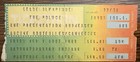 The Police Synchronicity Tour Ticket Stub-august 3  1983 Montreal