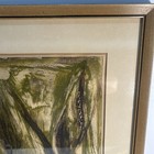 Vintage Mid Century Modern Abstract Cubist Expressionist Painting  