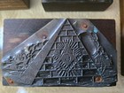 18 Vtg Antique Letterpress Printing Blocks Woodcuts Masonic Royal Arch Michigan