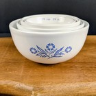 Corningware Measuring Cups Blue Cornflower 60 Anniversary Rare 1  1 2  1 3  1 4