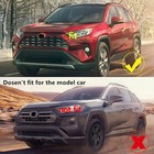 For Toyota Rav4 2019-2024 Carbon Fiber Front Grille Grill Mesh Strip Cover Trim