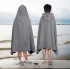 Hooded Bath Towel Wrap - Ultra Soft 100  Cotton Terry Large Oversized Hooded    