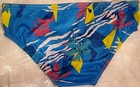 Speedo Racer Mens Swim Brief Sz36 New Tags Red White   Blue Stars