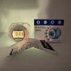 Timex T035w Color Clear Alarm Clock Battery Travel Night  W  Sleep Sounds