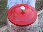 Lance Advertising General Store Counter Snack Jar With Metal Lid