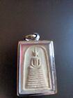Vintage Original Thailand Buddhist Temple Amulet  metal Case
