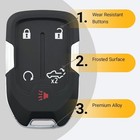 New Key Fob Shell Case Fits For Chevy Silverado 2022 2021 2020 2019 And Gmc Sier