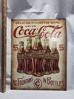 Coca Cola Bottle 5 Cents Metal Tin Sign Coke Garage Home Wall Decor 16 