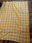 Sunshine Yellow Gingham Linen Tablecloth