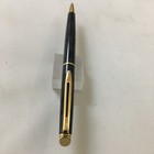 Waterman Marble Gray Black Gold Trim Ball Point New France