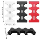 3 Pack Hard Case Coin Organizer - 6-slot Jpy Coin Black And Red And White